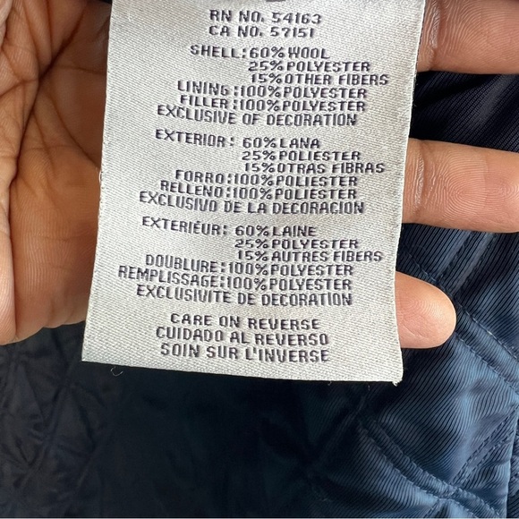 COLE HAAN  SIGNATURE WOOL SINGLE BREAT JACKET BLACK TRENCH COAT MEN SIZE XXL - Picture 5 of 13